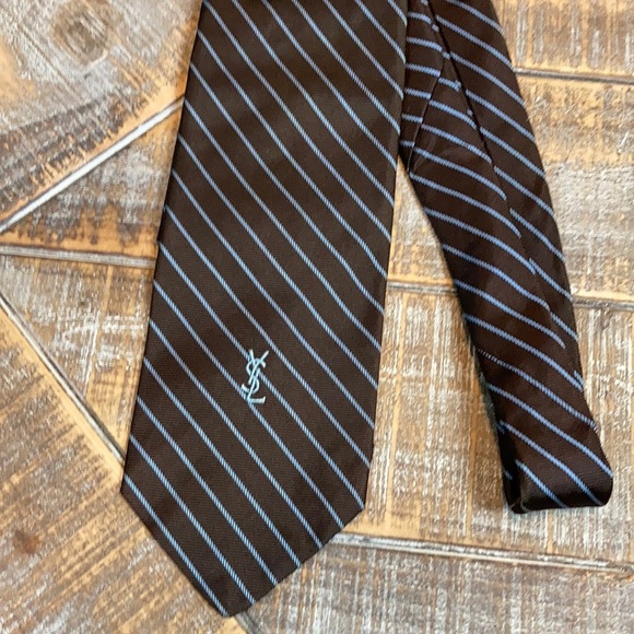 Yves Saint Laurent Other - Yves Saint Laurent necktie. Brown/light blue.